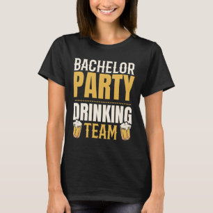 Camiseta Equipo de bebedores de soltero de fiesta Groomsqua