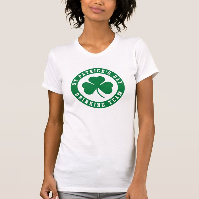 Camiseta Equipo de Bebedores del Día de San Patricio (Anverso)