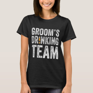 Camiseta Equipo de bebedores divertidos del novio padrinos 