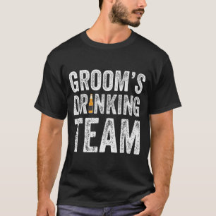 Camiseta Equipo de bebedores divertidos del novio padrinos 
