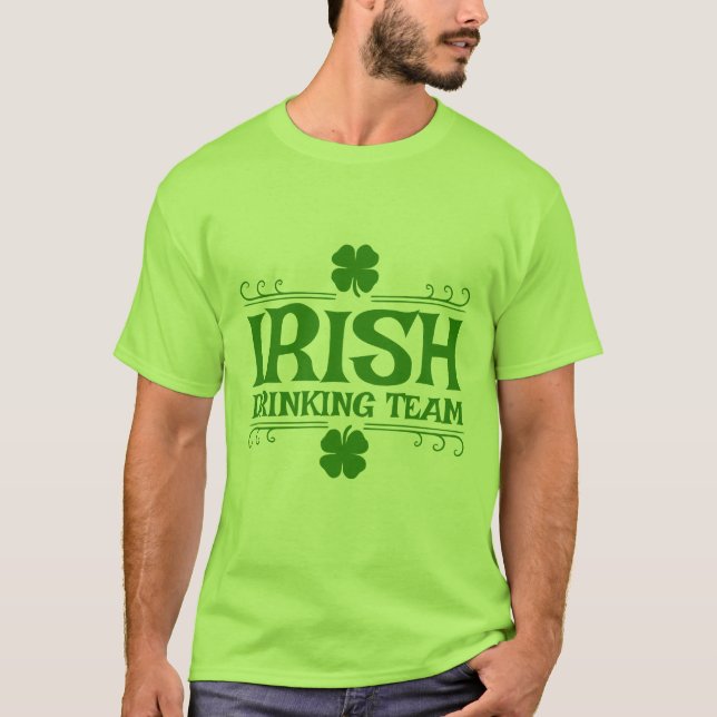 Camiseta Equipo de Bebedores Irlandeses (Anverso)