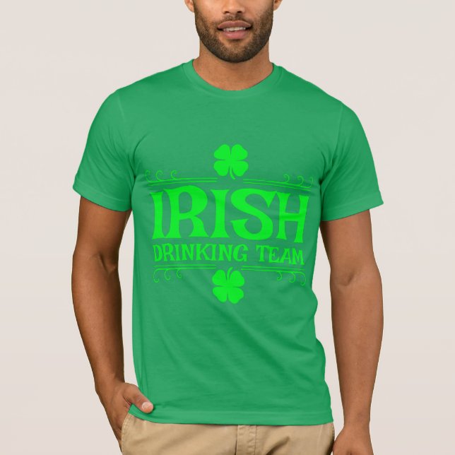 Camiseta Equipo de bebedores irlandeses (Anverso)