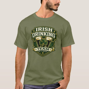 Camiseta Equipo de Bebedores Irlandeses Día de San Patricio