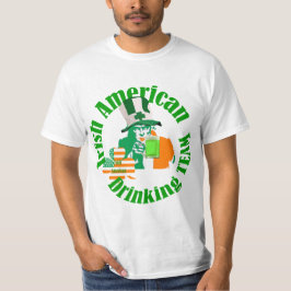 Camiseta Equipo de beber irlandés-americano, Día de San Pat