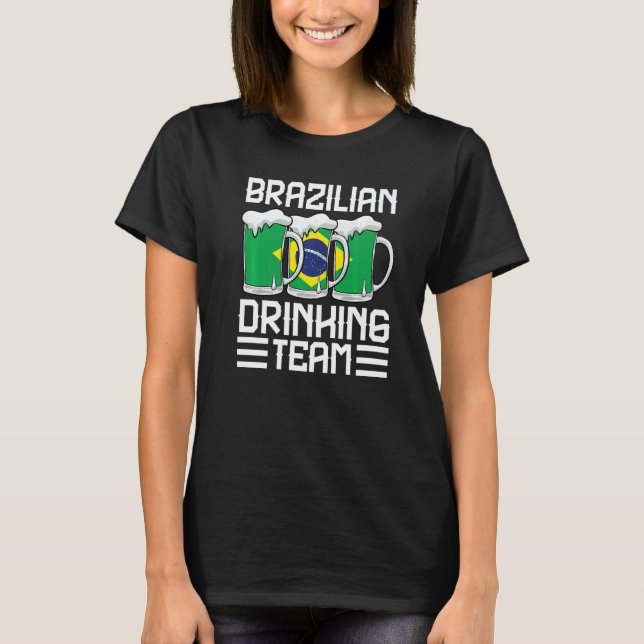 Camiseta Equipo de Bebida Brasileño Brasil  1 (Anverso)