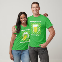 Camiseta Equipo de Bebida de Amuleto de la Suerte