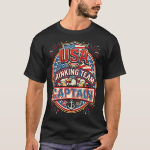 Camiseta Equipo de Bebida de Cerveza del Águila Patriota US
