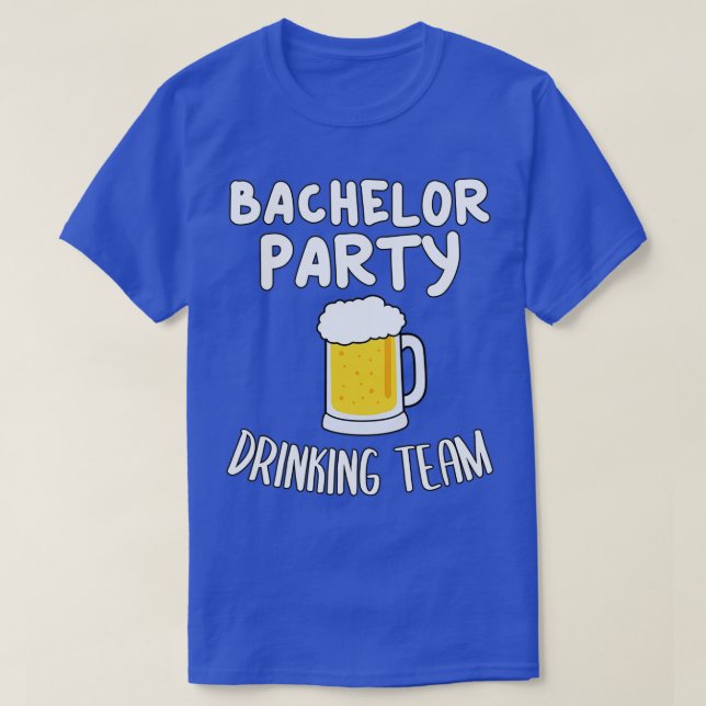 Camiseta Equipo de Bebida de Despedida de Soltero 10 (Diseño del anverso)
