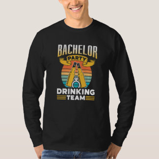 Camiseta Equipo de Bebida de Despedida de Soltero Novio Nov