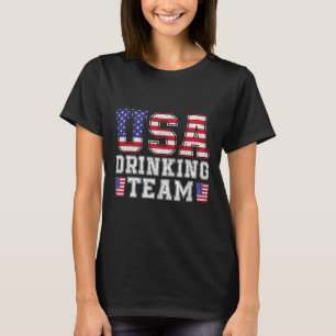 Camiseta Equipo De Bebida De Estados Unidos Gracioso Beer B