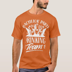 Camiseta Equipo de bebida de la fiesta de soltero novia nov
