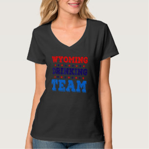 Camiseta Equipo de bebida de Wyoming Orgullo del estado   B