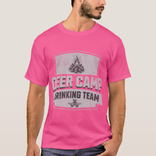 Camiseta Equipo de Bebida del Campamento de Deer - Caza div