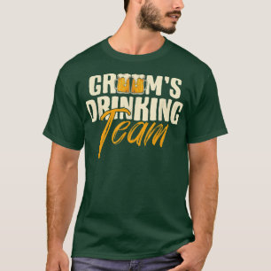 Camiseta Equipo de Bebida del Novio Despedida de Soltero Bo