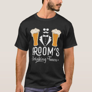 Camiseta Equipo de Bebida del Novio Fiesta de Despedida de 