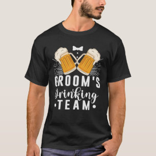 Camiseta Equipo de Bebida del Novio Fiesta de Despedida de