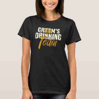 Camiseta Equipo de Bebida del Novio Fiesta de Soltero Boda