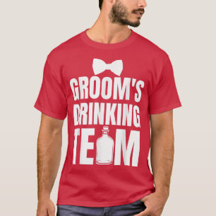 Camiseta Equipo de bebida del novio Fiesta de soltero Squad