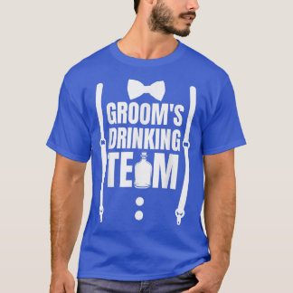 Camiseta Equipo de bebida del novio Fiesta de soltero Squad