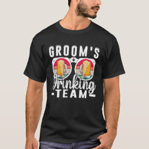 Camiseta Equipo de Bebida del Novio Fiesta de Solteros Boda