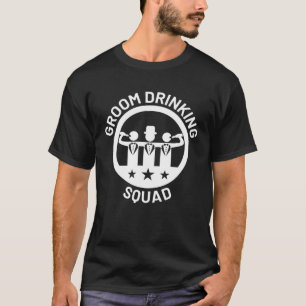 Camiseta Equipo de Bebida del Novio Novio Padrinos de Boda 
