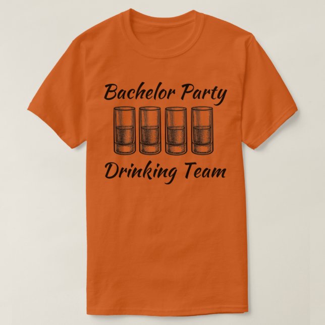 Camiseta Equipo de Bebida para Despedida de Soltero 7 (Diseño del anverso)