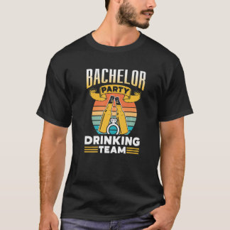 Camiseta Equipo de Bebida para Despedida de Soltero Novio N
