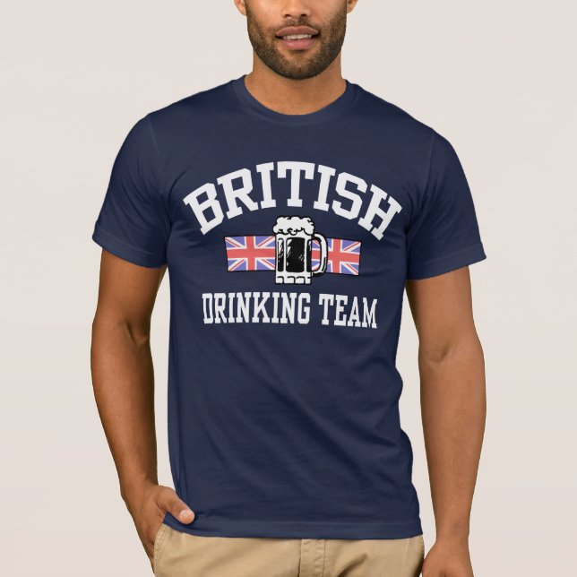 Camiseta Equipo de bebidas británico (Anverso)