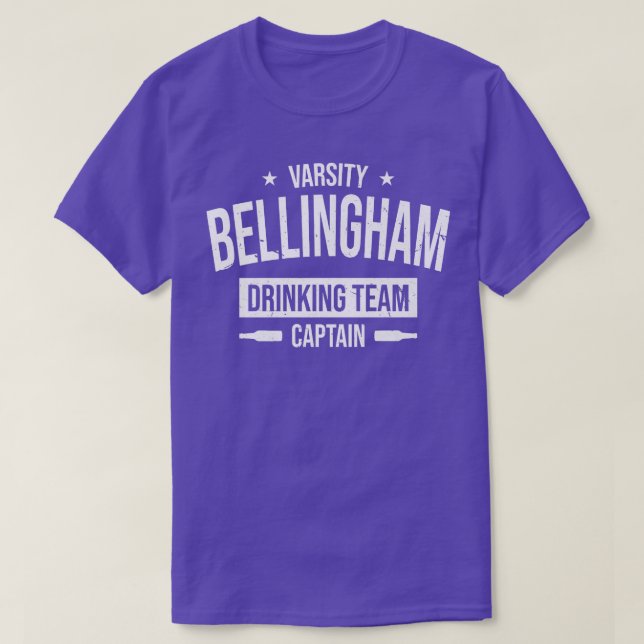 Camiseta Equipo de Bebidas de Bellingham Capitán Washington (Diseño del anverso)