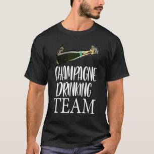 Camiseta Equipo De Bebidas De Champagne T Mujeres De Fiesta