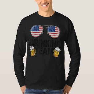 Camiseta Equipo de Bebidas de Estados Unidos Bandera Americ