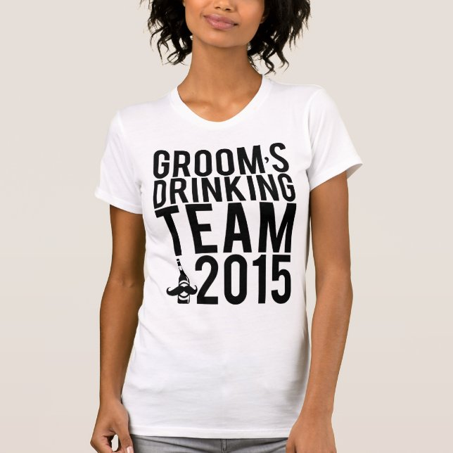 Camiseta Equipo de bebidas de Groom 2015 (Anverso)