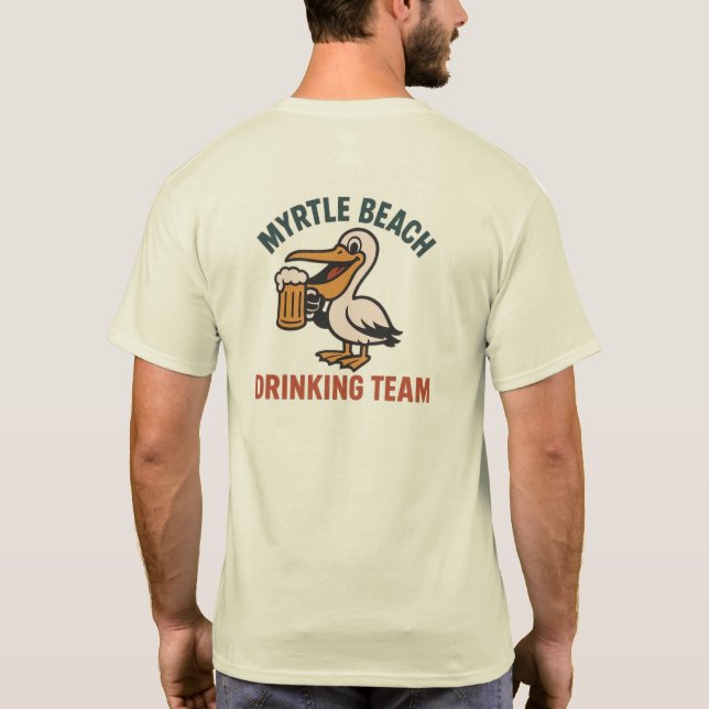 Camiseta Equipo de bebidas de Myrtle Beach (Reverso)