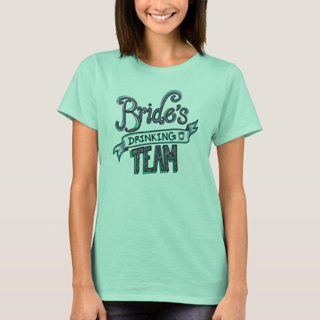 Camiseta Equipo de bebidas de novia (Anverso)