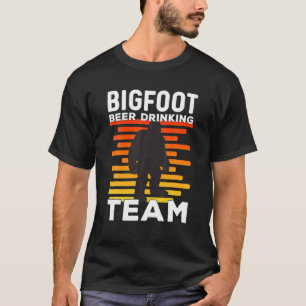 Camiseta Equipo de Bebidas de Pie Grande Retro Sasquatch