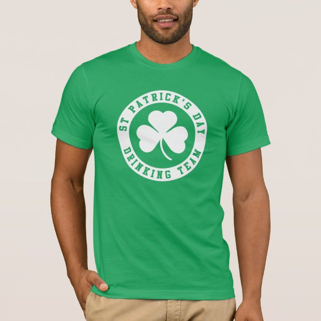 Camiseta Equipo de bebidas del Día de San Patricio (Anverso)