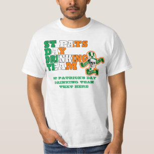 Camiseta Equipo de Bebidas del Día de St Pats