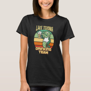 Camiseta Equipo de Bebidas del Lago Texoma Funny Fish Being