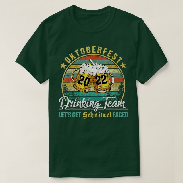 Camiseta Equipo de bebidas del Oktoberfest 2022 Vamos a con (Diseño del anverso)