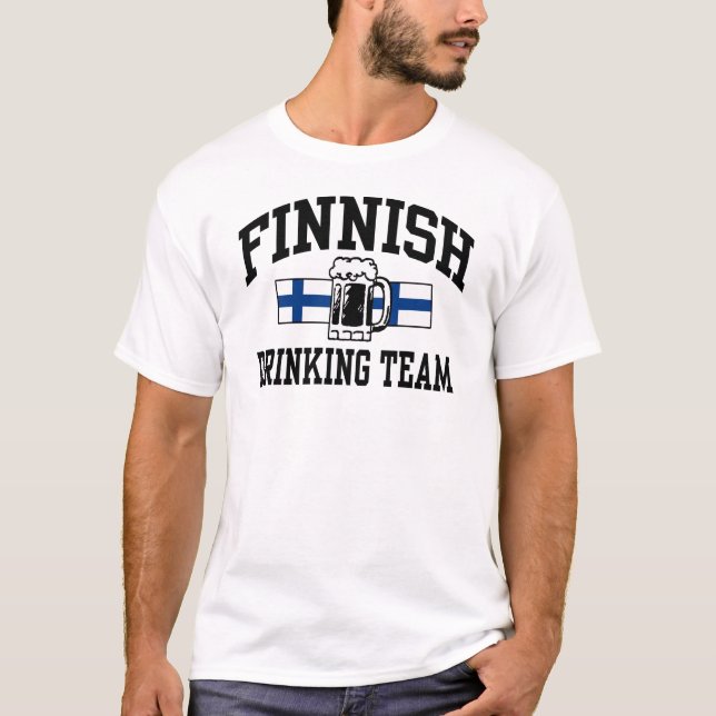 Camiseta Equipo de bebidas finlandés (Anverso)