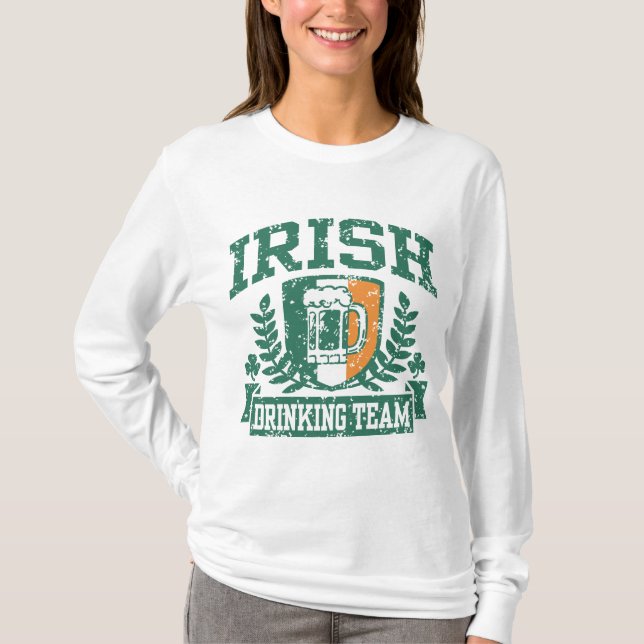 Camiseta Equipo de bebidas irlandés (Anverso)