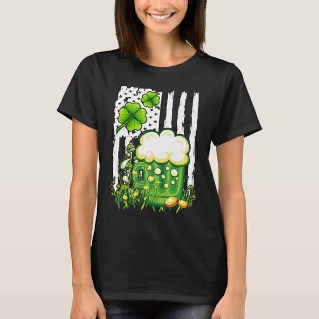 Camiseta EQUIPO DE BEBIDAS IRLANDESA del Día de San Patrici (Anverso)