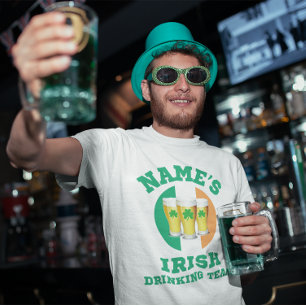 Camiseta Equipo de bebidas irlandesas personalizado 3