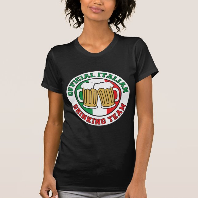 Camiseta Equipo de bebidas italiano (Anverso)