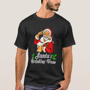 Camiseta Equipo de bebidas Santa Beer Beer Beer Beer Beer L