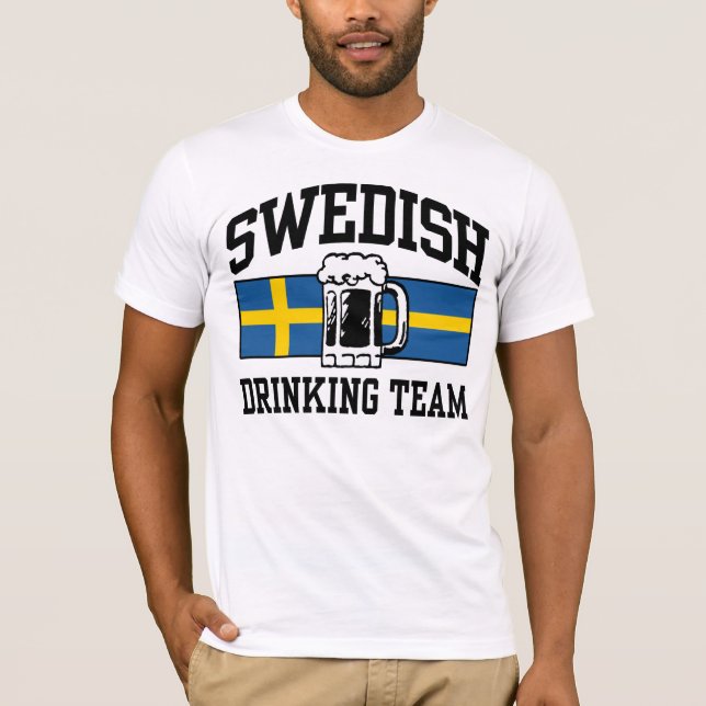 Camiseta Equipo de bebidas sueco (Anverso)