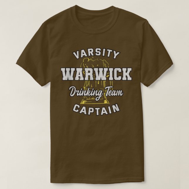 Camiseta Equipo de Bebidas Warwick Capitán Rhode Island Bee (Diseño del anverso)