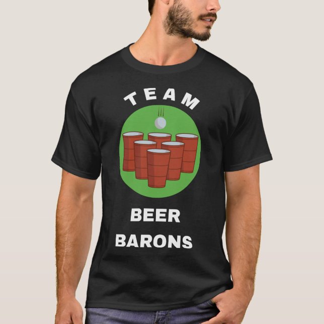 Camiseta Equipo de Beer Barons - Equipo de Beer Pong de Est (Anverso)