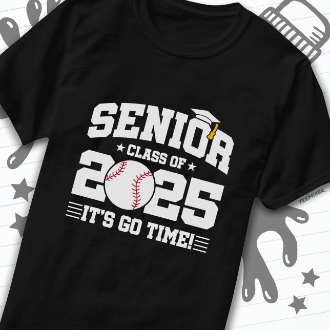 Camiseta Equipo de béisbol Clase 2025 Graduación Senior 202 (Subido por el creador)