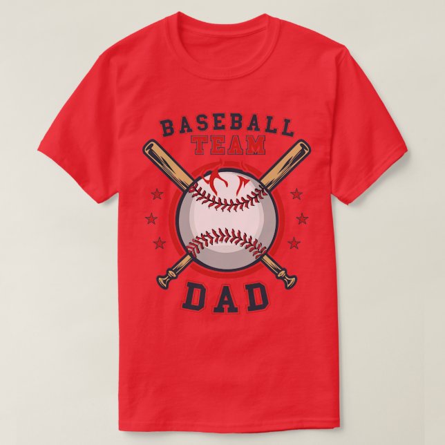 Camiseta equipo de béisbol Dad (Diseño del anverso)